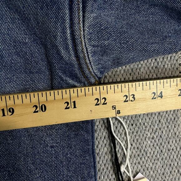 tgla Jean Denim Jacket Womens Large Blue Sherpa Lined Trucker Collar Casual - Picture 12 of 14